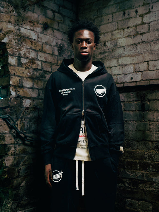 ANGEL WING WASHED HOODIE