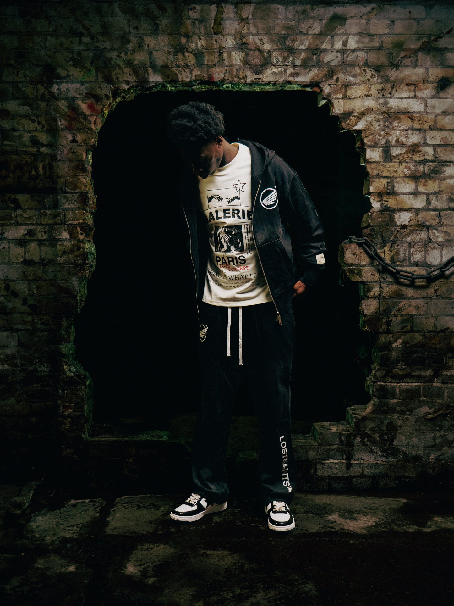 ANGEL WING WASHED SWEATPANTS