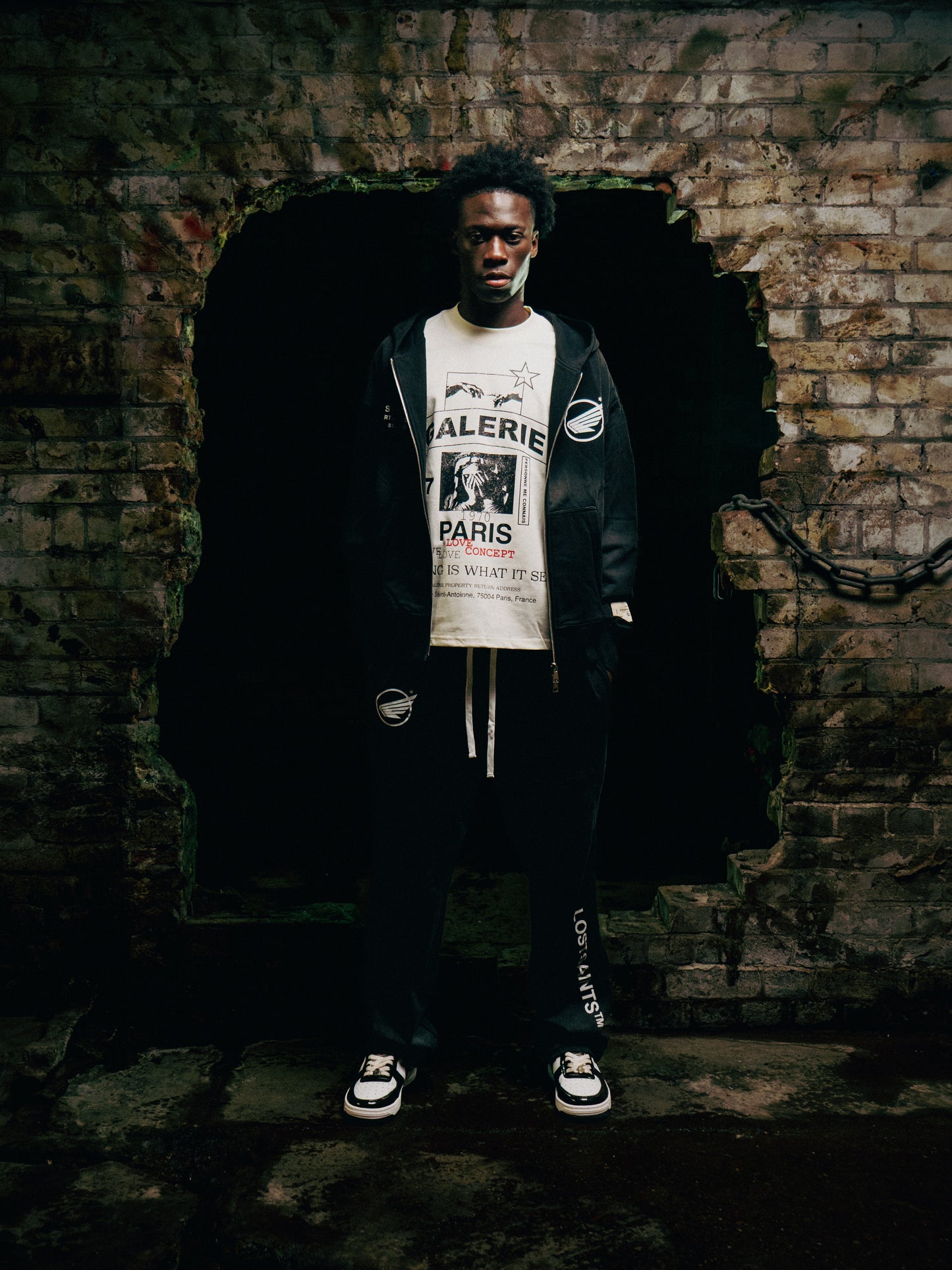 ANGEL WING WASHED SWEATPANTS