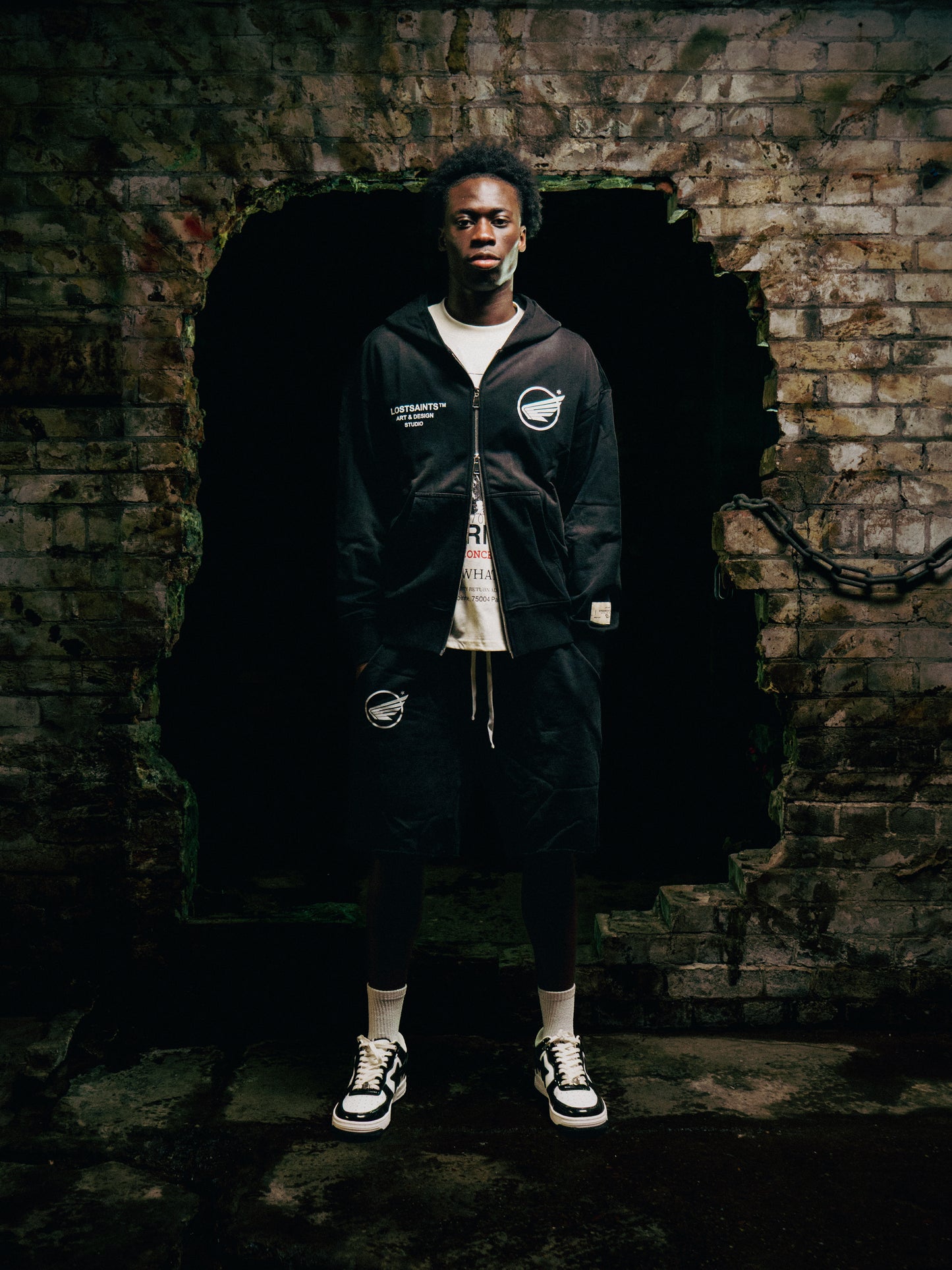 ANGEL WING WASHED HOODIE