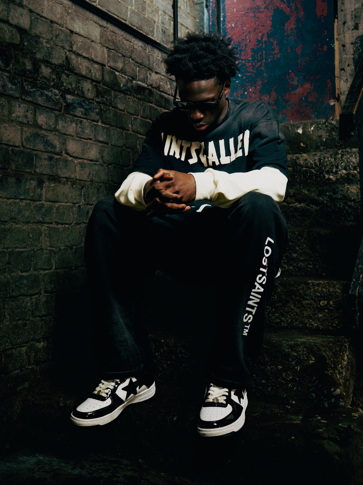 ANGEL WING WASHED SWEATPANTS