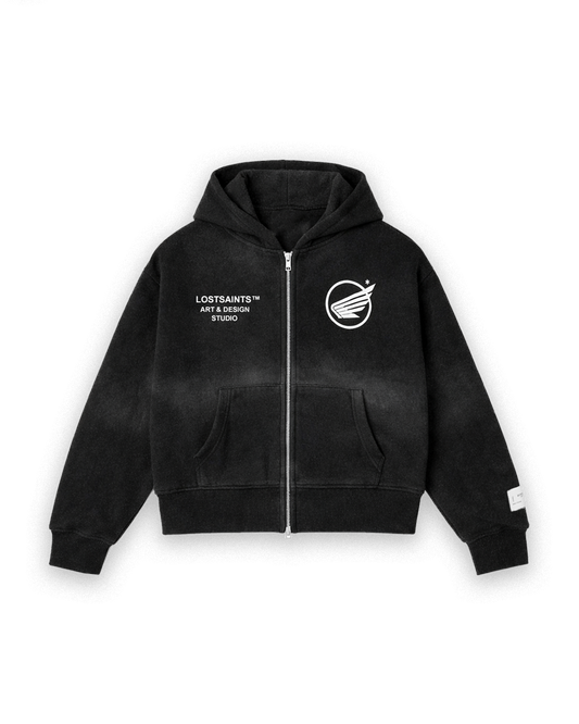 ANGEL WING WASHED HOODIE