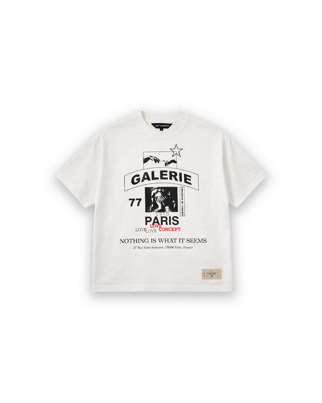 GALERIE CREAM GRAPHIC T-SHIRT